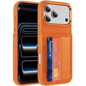 RFID Anti-Theft Wallet Case for iPhone 17 Series, 2-Card Slot, Shockproof, Durable Acrylic, Full Camera Protection