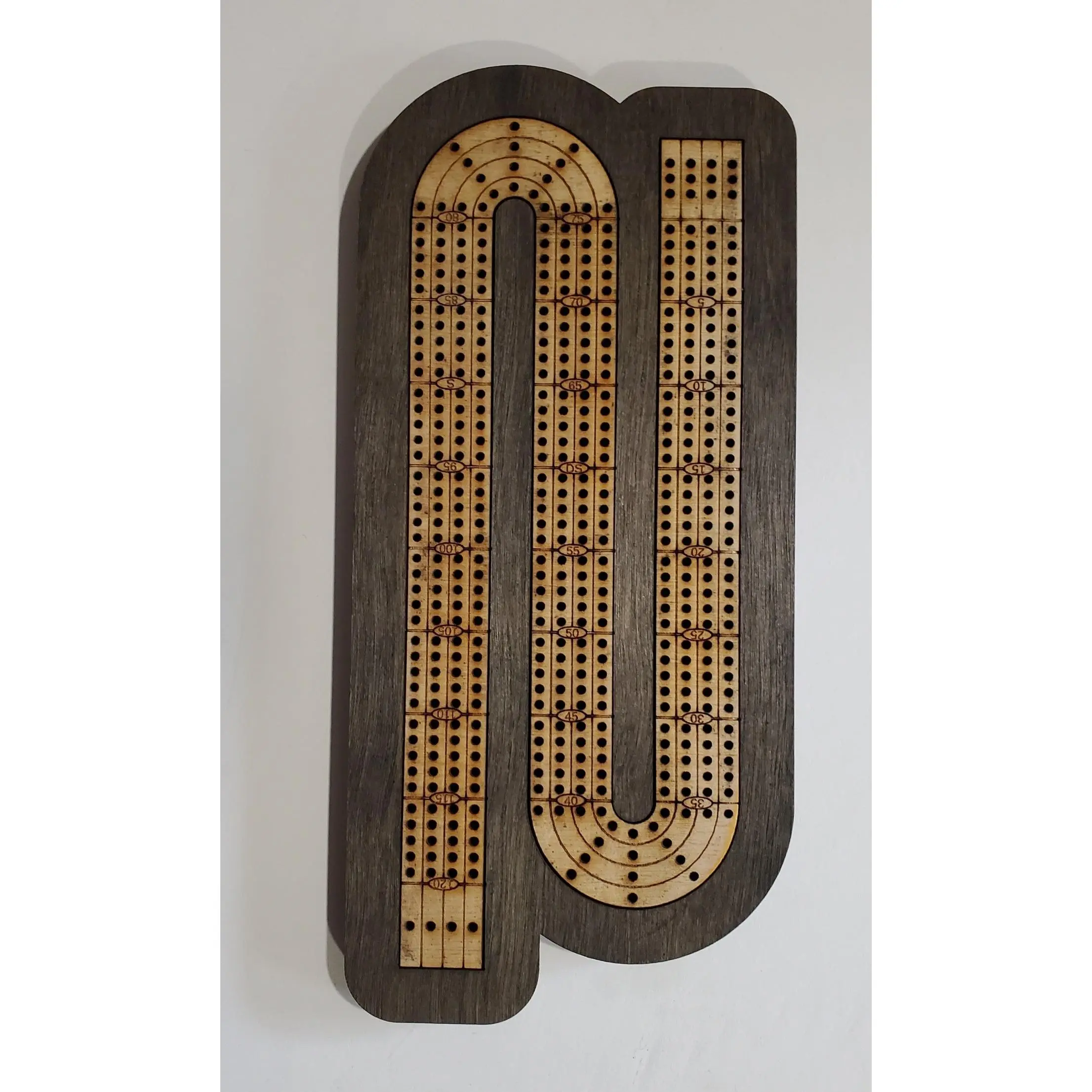 Travel Sized 4 Lane Cribbage Board - Compact Raceway