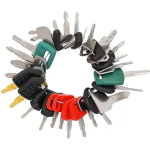 THE WELL KEPT 31 Heavy Construction Equipment Key Set fits Cat, JD, Case, Komatsu, Hyster, Kubota, JCB, Bobcat, Daewoo, JLG, Toyota & More