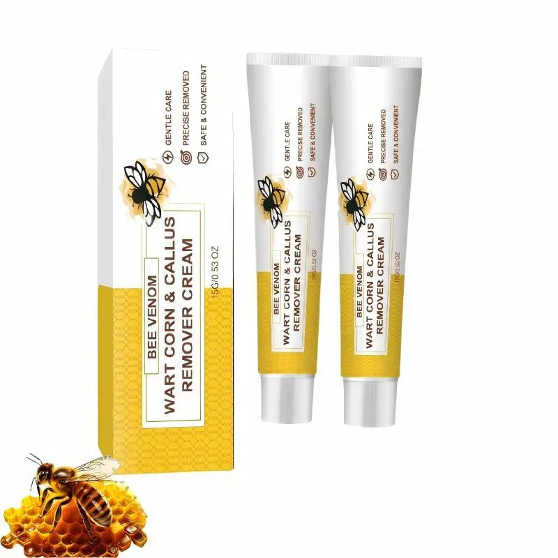 Bee Venom Callus Removal Cream for Hands Feet - Gentle Daily Care Cream for Corns, Warts, Rough Skin, Dry Areas with Moisturizing Benefits