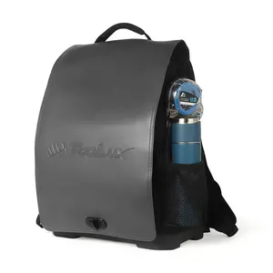 Toolux Pro Grade Tool Backpack - Real Leather Flap-Folio, 1680D Polyester, Ample Storage, Adjustable Straps, Reinforced Handles, Durable Design
