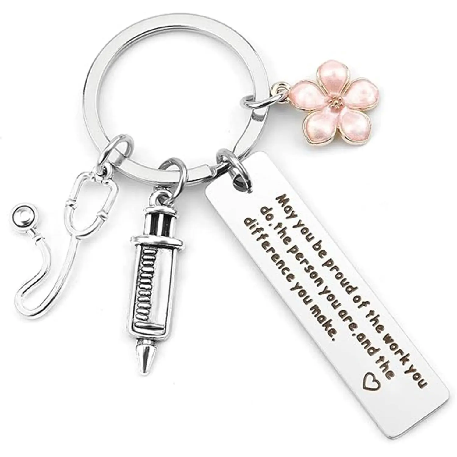 Nurse Gift Keychain, Nurse Graduation Gift, Keychain for Women, Keychain For Car Keys, Car Interior Decoration Accessories, Handmade Keychain, Keychain Badge Reel, Cute Pendant Keychain, Keychain Jewelry, Keychain Accessory