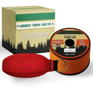 Arborist Throw Line Kit | Throw Weight & 166ft Rope | Ultra Slick 100% Polyester Rope | Arborist Equipment for Tree Climbing