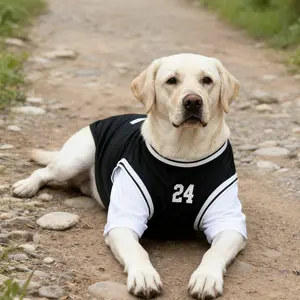 Two-Piece Basketball Clothes for Large Dogs |   Thin Polyester Woven Pullover for Golden Retriever, Labrador, Doberman, Shiba Inu