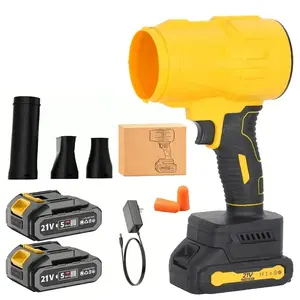 36000RPM Cordless Leaf Blower, Handheld Electric Turbo Blower with 2 Batteries & Charger, Portable Lightweight Blower for Garden Yard Patio Dust Debris Cleaning