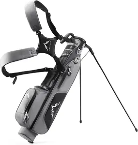 UNIHIMAL Par 3 Golf Lightweight Stand Carry Bag PRO with Dual Shoulder Straps, Golf Clubs Compatible - Easy to Carry, Durable for Driving Range, Executive Courses - 31.5in Tall