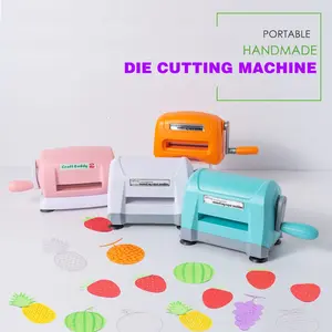 Contains 12 sheets of paper, trial knife mold new set portable Handheld manual die-cutting embossing machine, DIY cutting machine, paper card making cutting paper art machine, Craft Enthusiasts, Versatile Use, Compact Design