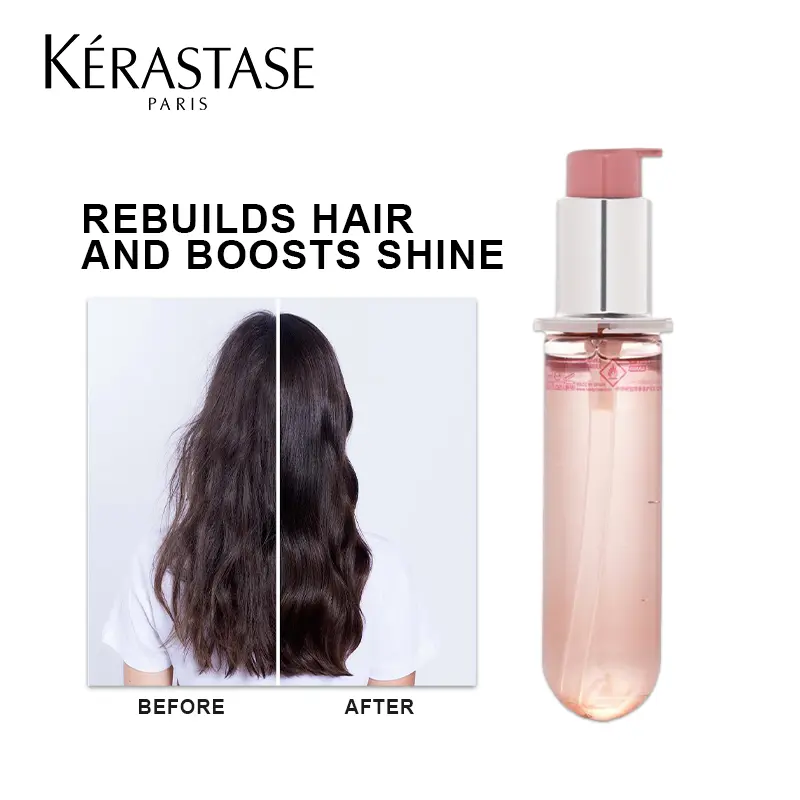 Kerastase Chroma Absolu Radiance Sublimating Hair Oil Refill, 75ml Smooth Haircare Treatment for Nourished Locks, Frizz Control & Glow, Nourished Hair