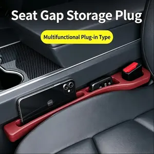 2pcs Car Seat Gap Filler Organizer, Eva Material, Easy Installation, In-Car Storage Strip Box