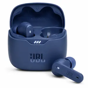 JBL Tune Flex Electronic True Wireless Noise-Canceling Bluetooth Headphones - In-Ear Earbuds with Charging Function, Blue Audio Device