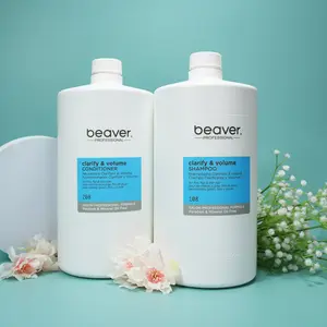 Purifying Volumizing Shampoo & Conditioner 3L Combo | Family Size Large Set Gentle, cleanses, nourishes, moisturizes, adds Beaver natural volume | For fine, oily, brittle hair | Professional salon formula, paraben-free and sulfate-free | 16.9 oz bottle