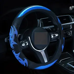 Four Seasons Universal New Car Steering Wheel Cover in Faux Leather Film Fashion Sports Design