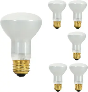 S8519 45R20/FL 130V 5M 45 Watt R20 Incandescent; Frost; 5000 Average Rated Hours; 280 Lumens; Medium Base; 130 Volt