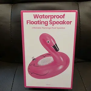 New Waterproof Floating Pink Flamingo Speaker Inflatable Pool Speaker for Outdoor Use