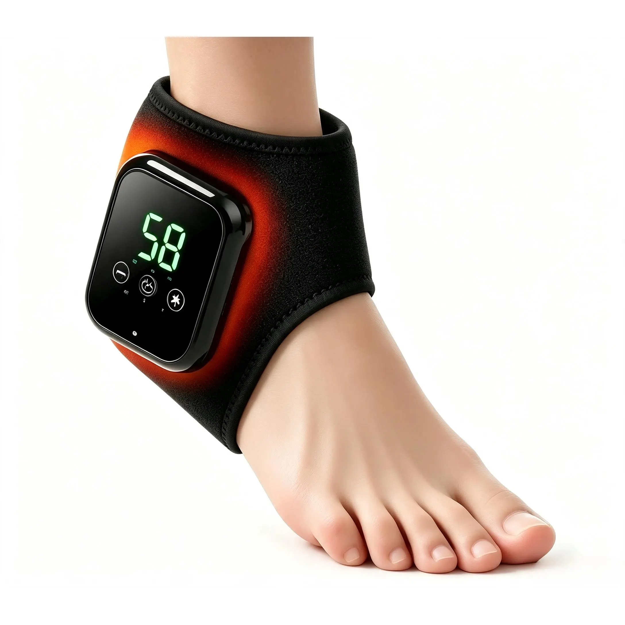 Cordless Foot and Ankle Massager with Heat, Ankle Heating Pad Wrap with Massage, Ankle Massager for Pain Relief,  Heat & Vibration Settings, Auto Shut-Off – Ideal for Home, Office, Travel #fathersdaygift,back to school,back to school haul