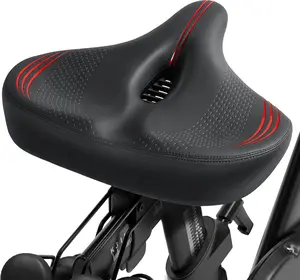 Seat for Peloton  & +, Comfort Seat Cushion Compatible with Peloton, Road or Exercise Bikes, Bicycle Wide Saddle Replacement for Men & Women, Accessories for Peloton