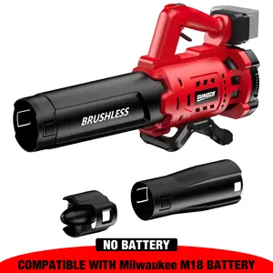 Leaf Blower for Milwaukee M18 Battery, 480 CFM Electric Blower with Brushless Motor, Lockable to Maintain Speeds up to 130MPH, Handheld Blower for Snow Blowing, Lawn Care, Yard(No Battery) leafblower