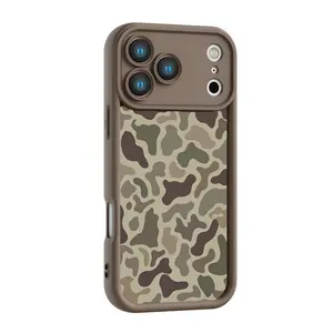 2025 New Camo Pattern iPhone 17 Pro max Phone Case Shockproof Rubber Cover for iPhone 17 Air Promax 17Pro 11-16,Gifts for Hunter Outdoor enthusiast Cellphone Protective