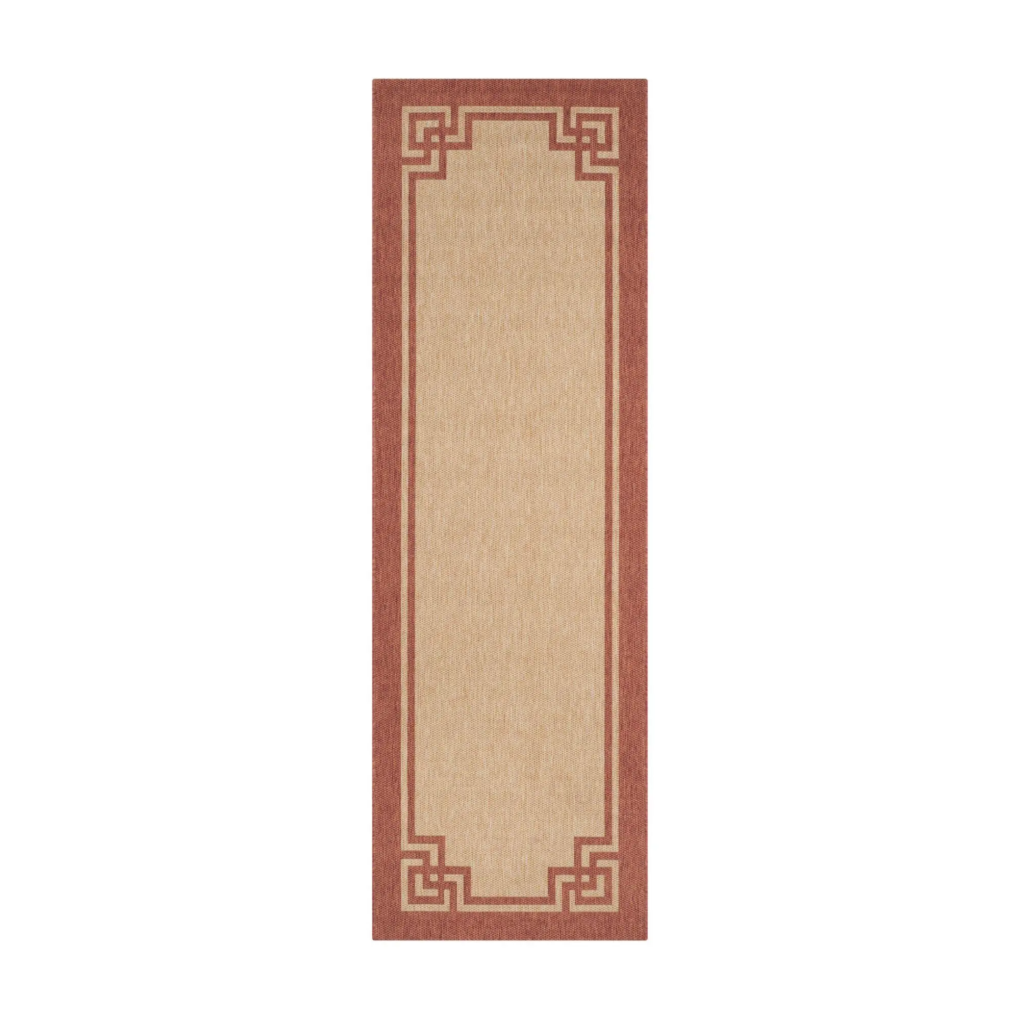 Martha Stewart Outdoor Deco Terracotta 2'7" x 8'2" Rug
