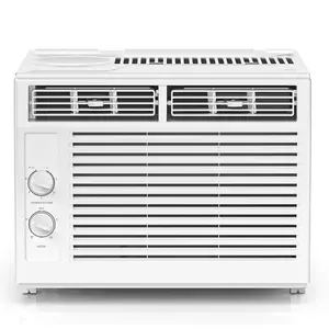 【Summervibes】ZAFRO 5000BTU Small Window Air Conditioner, Window AC Unit Cooling up to 250sq.ft, 7 temperature levels, 2 Modes and 2 Fan Speed, Quieter Operation, Reusable Filter