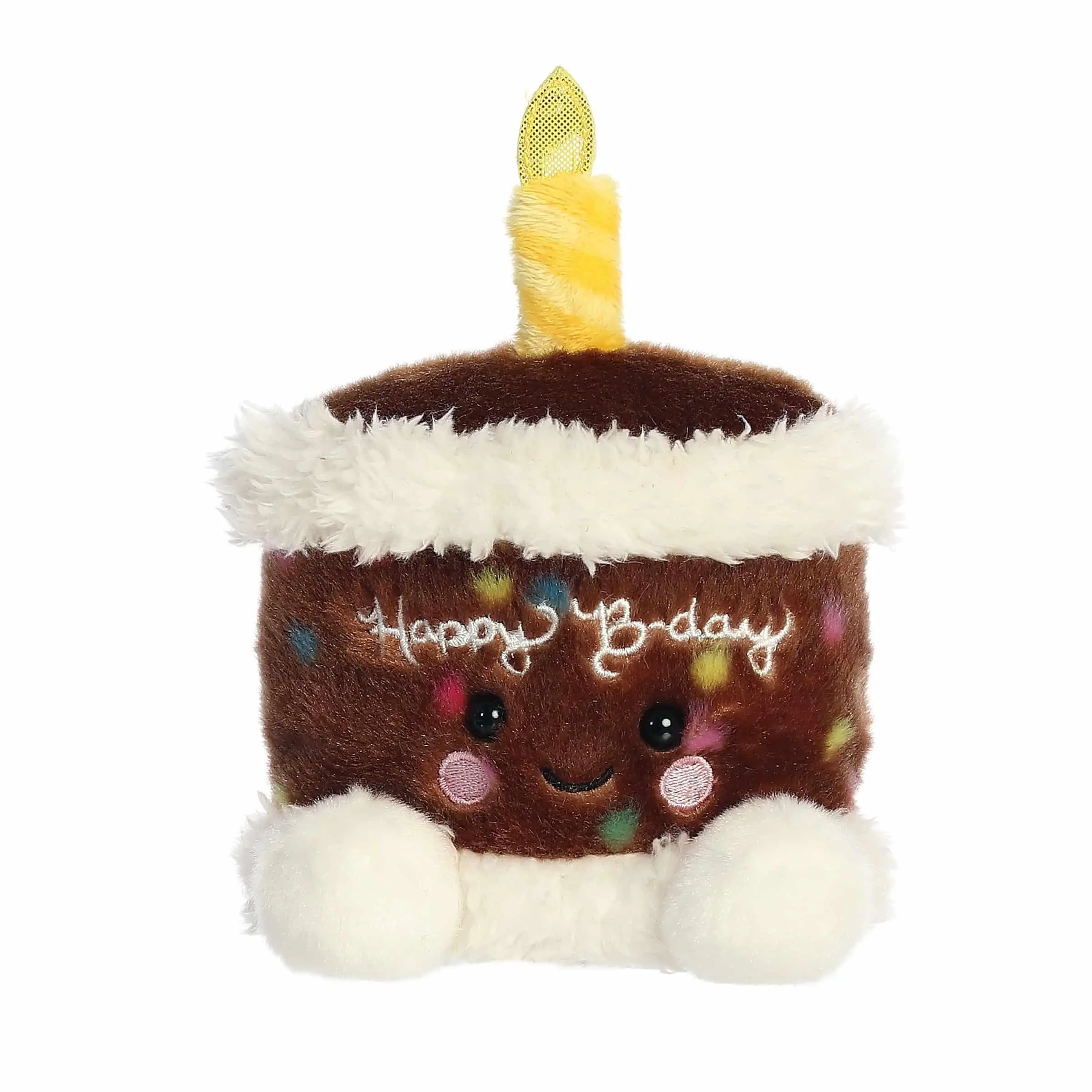 Palm Pals Adorable Choco B'Day Cake 5 inch Brown Mini Soft Plush Collectable Stuffed Animal