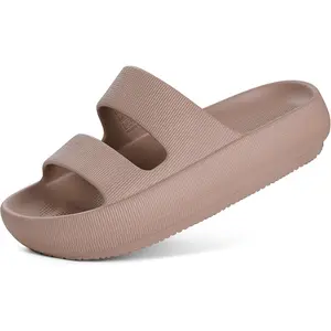 Orthopedic Slide Sandals for Women with Arch Support Pillow Soft Recovery Slip on Sandals Lightweight Summer Cloud Slippers for Plantar Fasciitis