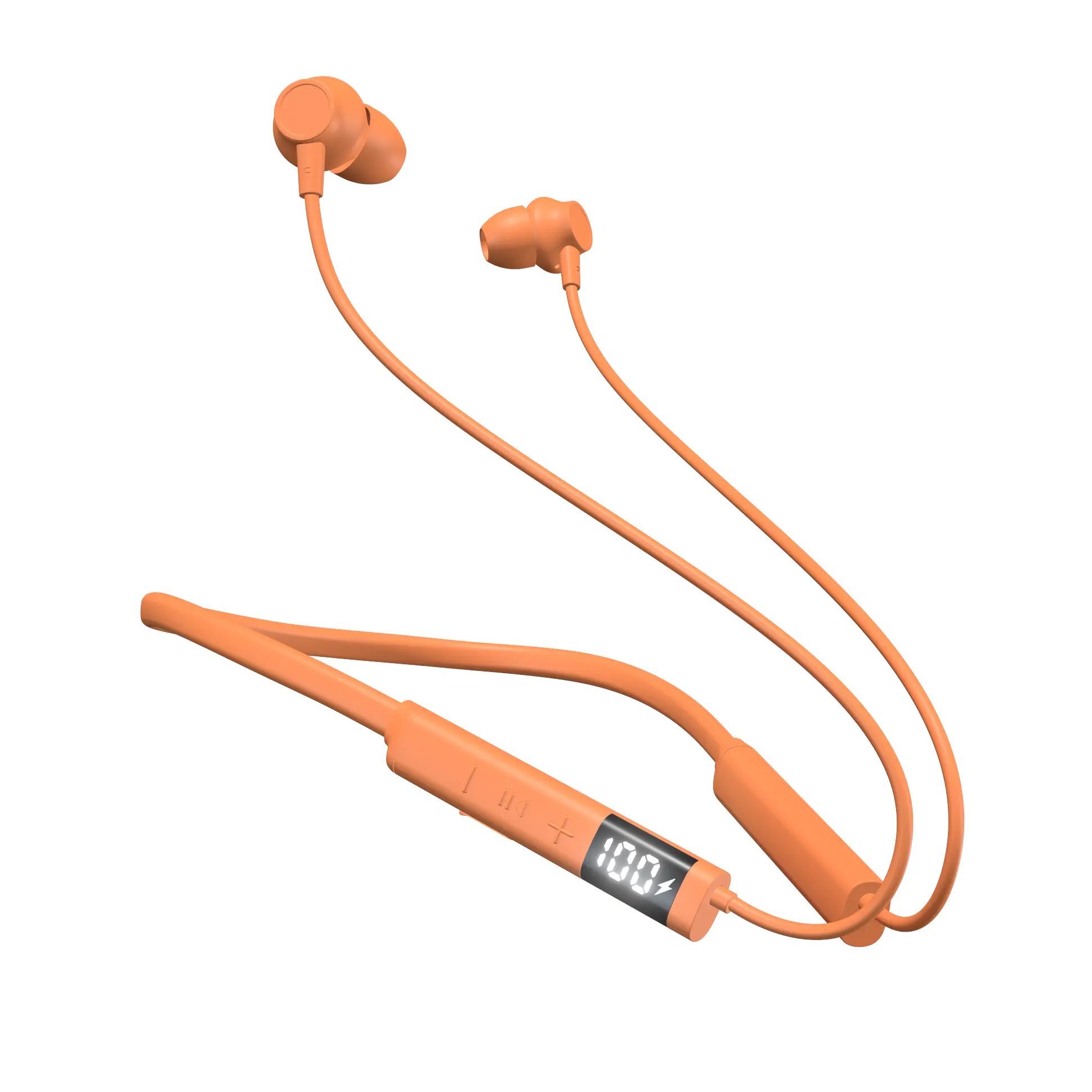 Haifsun Shadow Giant Neckband Wireless Headphones - Digital Active Noise Cancellation, 360° Air Conduction Stereo, 4888-Hour Standby, Premium Sound, Batteries, Dual Mode, Hand-Free, Acoustic Cavity, Orange Bluetooth Headset, Tablet