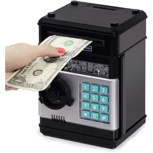 Bank Cash Coin Can ATM Bank Electronic Coin Money Bank for Kids Age 3-12, Money Savings Box Mini ATM Coin Bank Toys Gifts for 3 4 5 6 7 8 9 10 11 12 Year Old Boys Girls