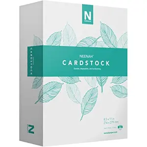 White Index Paper Mediumweight 110 lb Index 199 Gsm 300 Sheets 94 Brightness 8.5" x 11" More Sheets (91635)