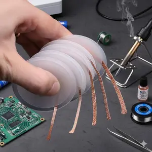 High Efficiency 1.5m Braided Desoldering Wick for BGA PCB Repair, Premium Solder Removal Tool for Complex Electronics Soldering, DIY Projects & Model Making, Enhances Repair Quality