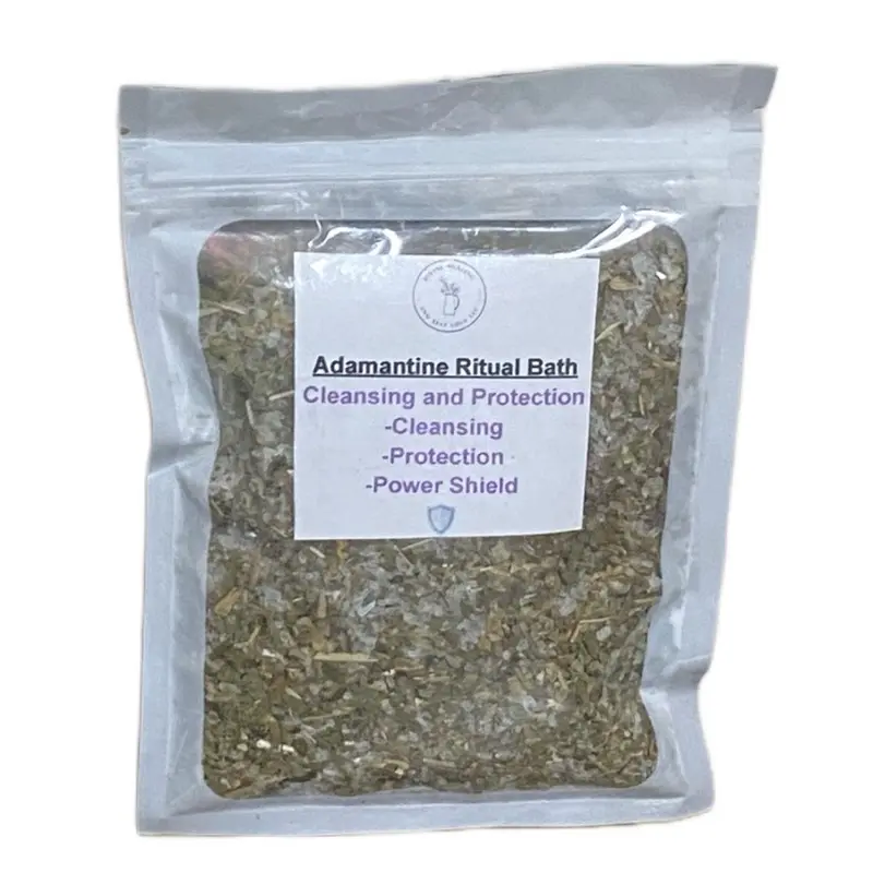 Adamantine Ritual Bath Salts - For Cleansing Powerful Protection All Natural Herbal Blend Power Shield Formula. Exfoliating Cleansing