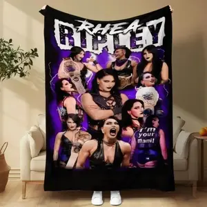 WWE Wrestling Blanket - Soft Warm Throw for Bed, Sofa, Air-Conditioned Rooms, Perfect Nap & Cozy Gift, Halloween & Holiday Gift
