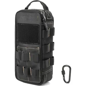 Heavy Duty Small Tool Bag Pouch Portable Utility Organizer Case with Zipper Handle.  for EDC, , Road , Electricians & More