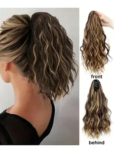 Women's Curly Hair Accessories Extensions, High Ponytail Short Curl Design, Stylish Women & Girls' Hair Accessory Hair Pieces, Perfect for Daily Use, Synthetic Wiglets, Synthetic Hairpieces