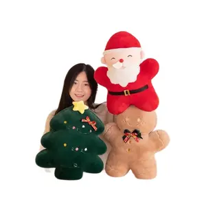 Gingerbread Man Pillow Medium Doll Toy Christmas Holiday Gift Sofa Cushion Christmas Present