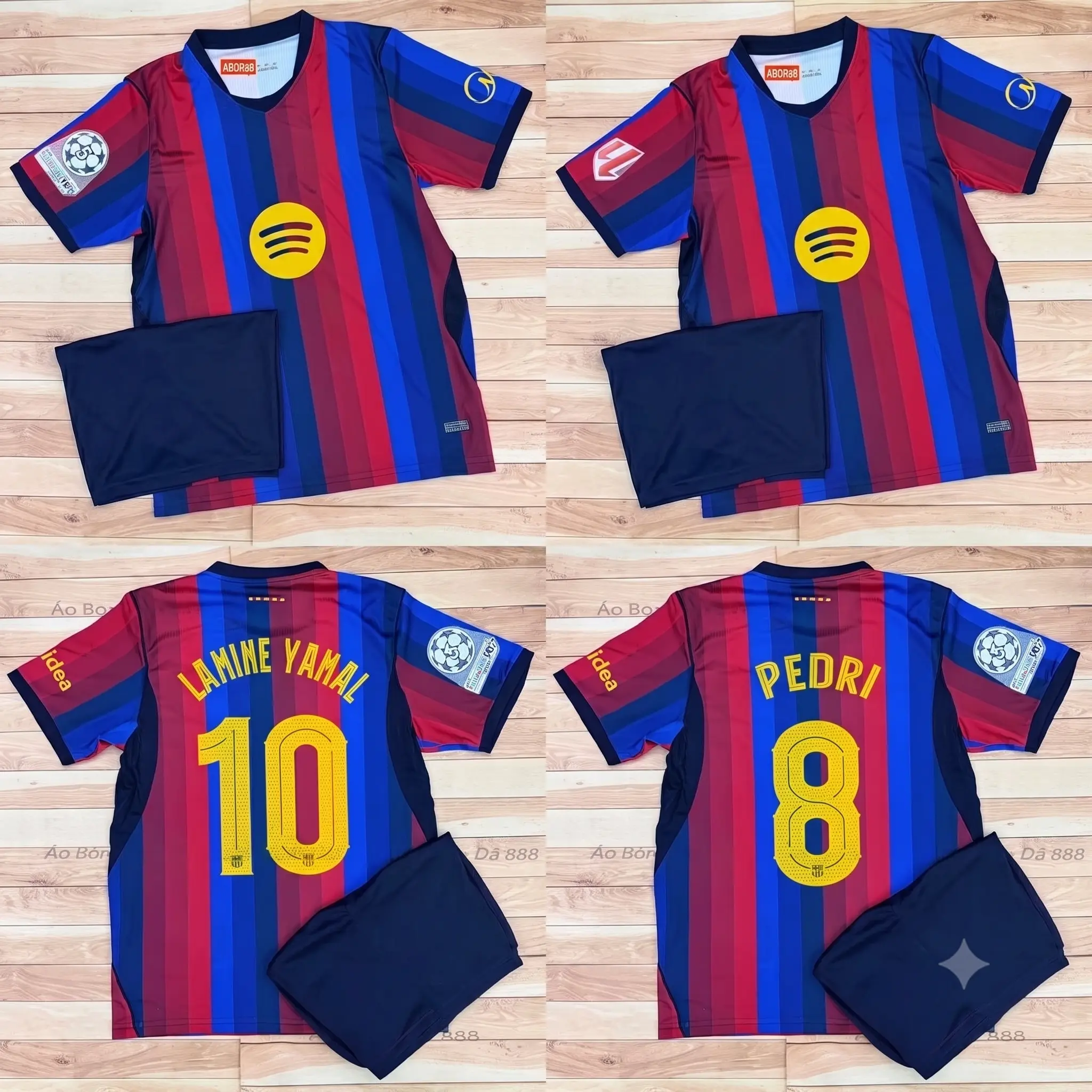 Blaugrana 26/27 Home Soccer Jersey Set | Premium Polyester Kit