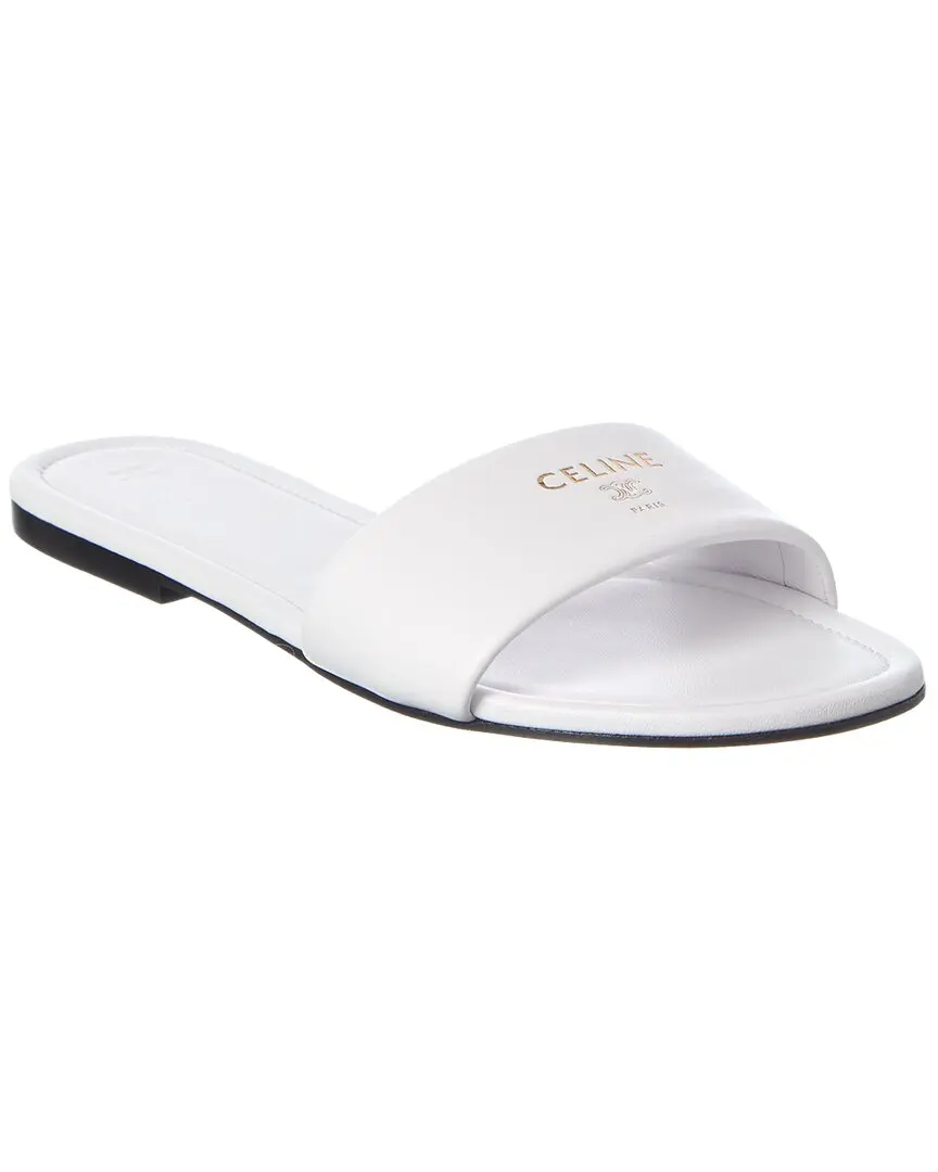 CELINE Logo Leather Sandal