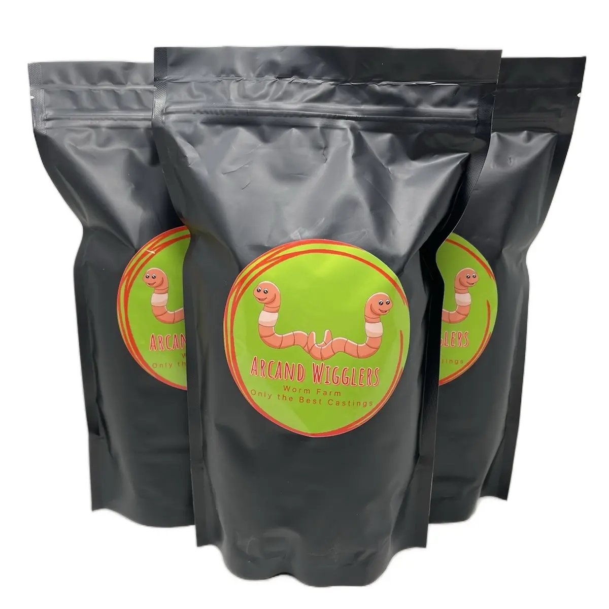 Arcand Wigglers Organic Worm Castings Plant Food--Organic Fertilizer, Soil Amendment for Healthy Garden, worm casting plantfood organic-organic garden soilmix plant grow