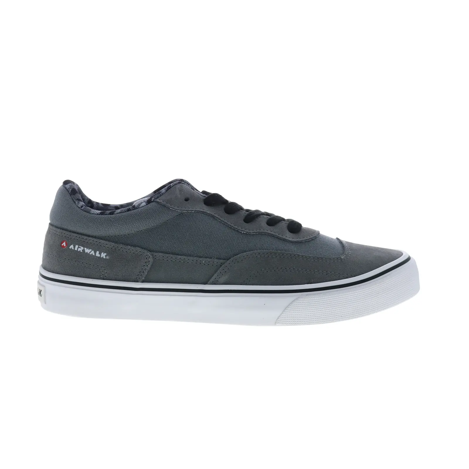 Airwalk Kickflip CW06510M Mens Gray Suede Skate Inspired Sneakers Shoes