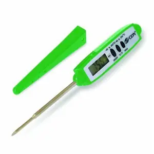 212 MAIN ProAccurate Thin Tip Digital Pocket Thermometer - Green, Waterproof, Stainless Steel & Plastic Body, CDN DT450X-G Model for Meat, Food, Cooking Use & Pool/Hot Tub Supplies, Meat Thermometer