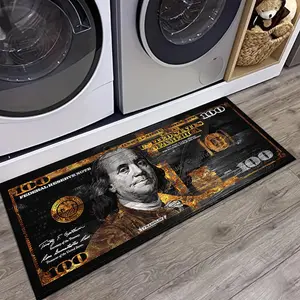 Dollar Pattern Carpet, 1 Count Non-slip Soft Washable Area Rug, Decorative Floor Mat for Home Living Room Bedroom Kitchen Bathroom, Home Decorative Rugs