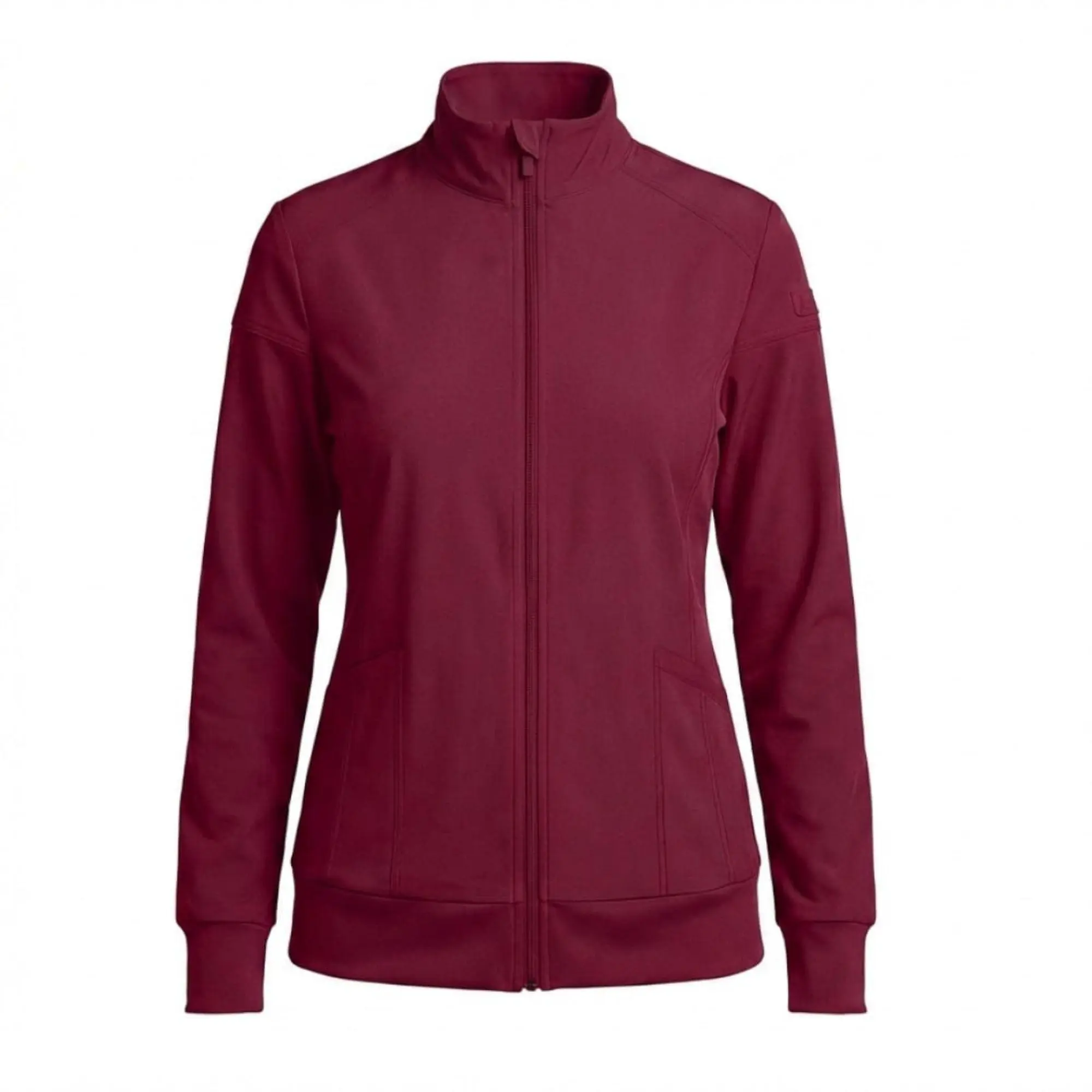 Natural Uniforms Women’s Long Sleeve Zip Front Warm-Up Jacket, 4-Way Stretch Lightweight Moisture-Wicking Medical Uniform for Nurses, Scrub Jackets for Women