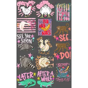 EASY TIGER (1) YOUTH PREMADE GANGSHEET - 22X36 DTF TRANSFERS - DIRECT TO FILM