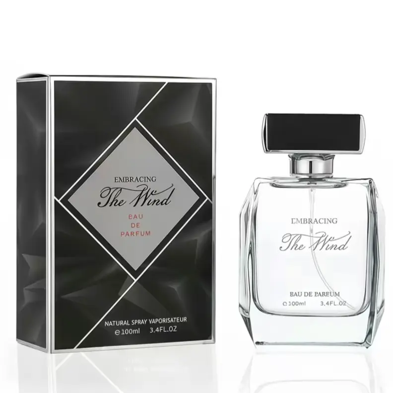 EMBRACING The Wind Men's 100ml EDP Masculine Fragrance, Fresh Aquatic-Woody Long-Lasting Summer Cologne Spray, Exquisite Gift Box, Ideal for Neutral-Style Minimalist Upscale Lovers