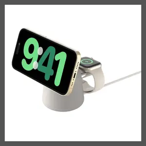 Belkin 2-in-1 Wireless Charging Dock with MagSafe - Sand