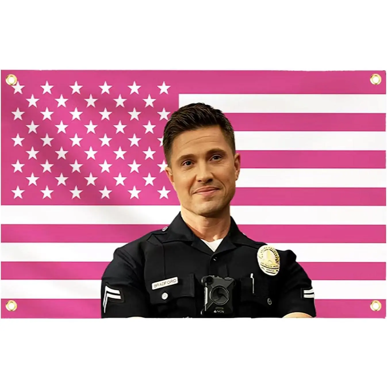 Tim Bradford Pink American Tapestry, Chic Design Eric Flag Winter Decor for College Dorm Rooms, Outdoor Parties bedroom decor leopard room decor stuff for your room cheap anime room decor tapestry cheap bedroom decor