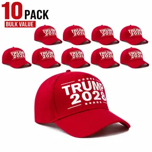 10 Pack Red Baseball Caps, Adjustable Snapback Hats for Men Women, Unisex Curved Brim Casual Cap, Bulk Party Group Event Hats, Gorras Para Hombres