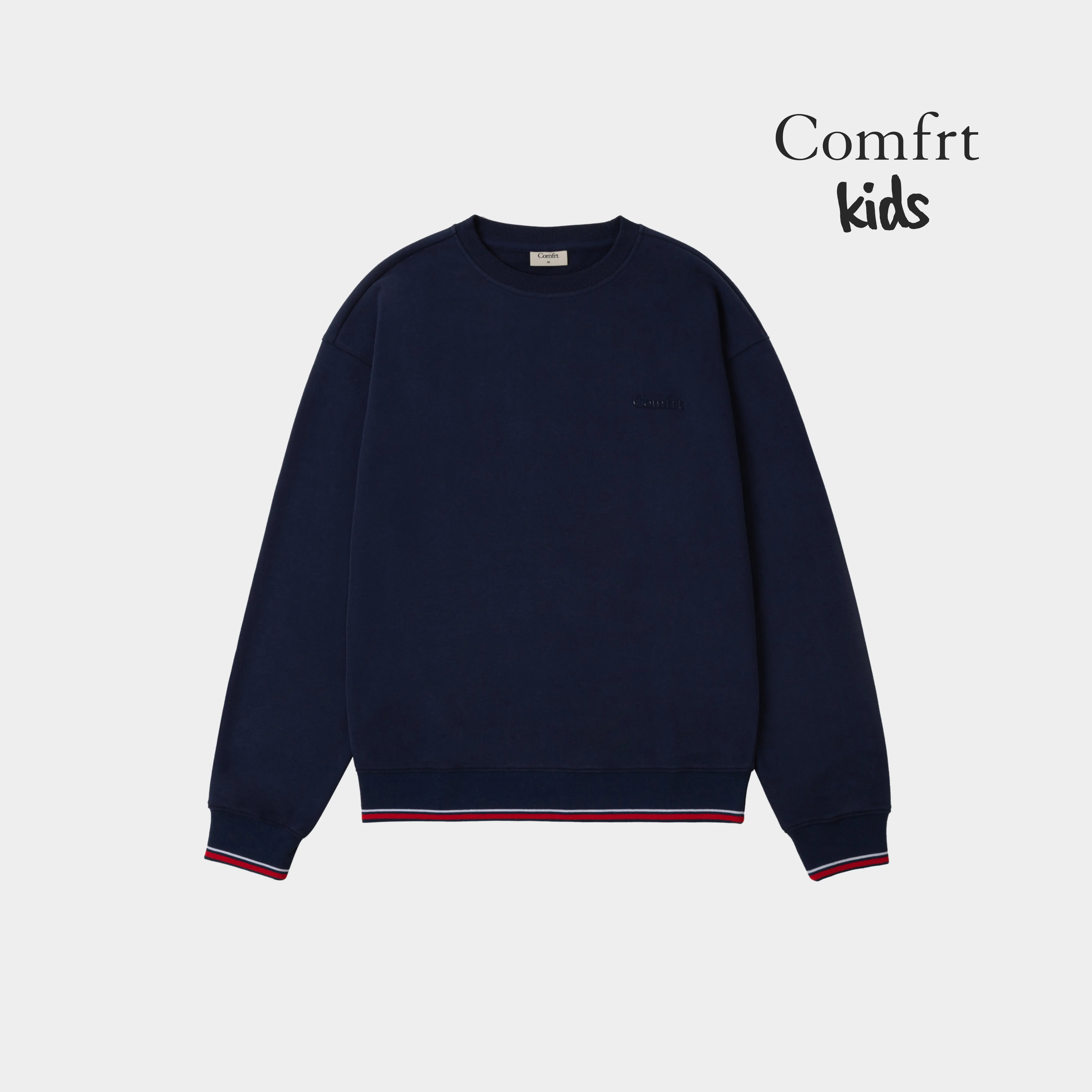 Comfrt | Laid Back Kids Halo Lightweight Crew | Crewneck Sweatshirt For Boys & Girls, Fleece Oversized Pullover Top