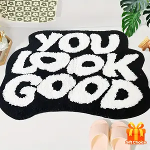 TomHot Cute Bath Mat Bathroom Rugs Funny Colorful Rug, Non Slip Floor Mat Cool Home Decor, Soft Microfiber Bathmat Machine Washable gift for girlfriend Christmas Autumn Hallowee Thanksgiving (16x24 inch)