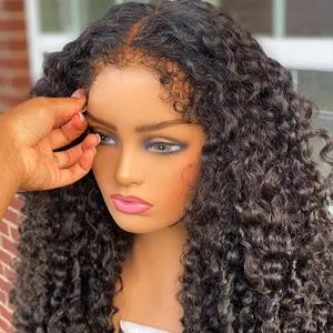 Subella Hair 4C Edges Glueless Kinky Curly Wigs HD Lace Front Wig With Curly Baby Hair Realistic Hairline 220% Density Pre Bleached TikTokShopBlackFriday